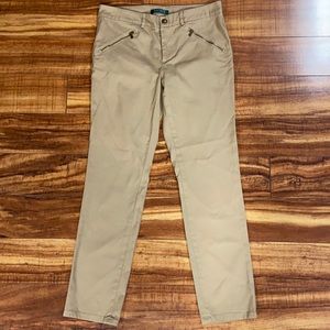 Ralph Lauren Khaki Pants Straight Leg Size 6